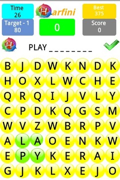 Harfini - Difficult word game游戏截图4