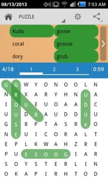 词搜索拼图游戏截图3