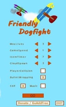 Friendly Dogfight (2player)游戏截图6