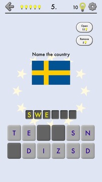 欧洲国家 - 关于欧洲所有国家，地图，旗帜和首都的测验游戏截图4
