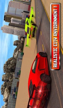 Flying Car Stunts 2016游戏截图8