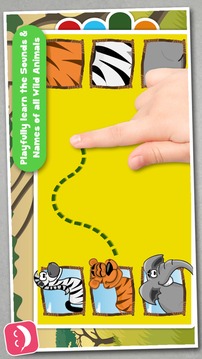 儿童益智卡通动物学知识游戏截图2