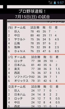 プロ野球速报！游戏截图2