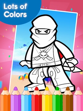 Coloring Book Game for Ninjego游戏截图2