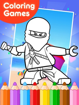 Coloring Book Game for Ninjego游戏截图4