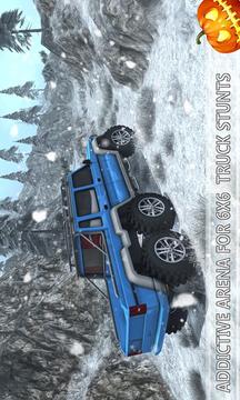 Snow Driving Offroad 6x6 Truck游戏截图5