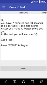 Quick IQ Test游戏截图1