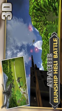 Apache Gunship Heli Battle 3D游戏截图2