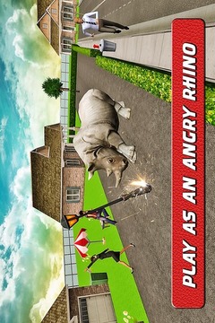 Angry Rhino Revenge Simulator游戏截图1