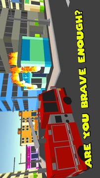 Cube Fire Truck: Firefighter游戏截图1