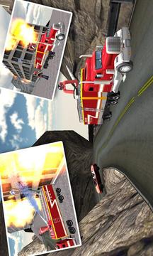 Hill Climb Fire Truck Rescue游戏截图4