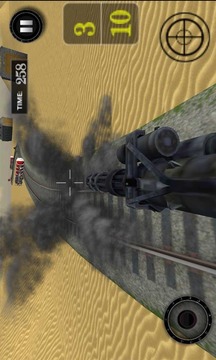 Gunship Bullet Train: Hurdles游戏截图3