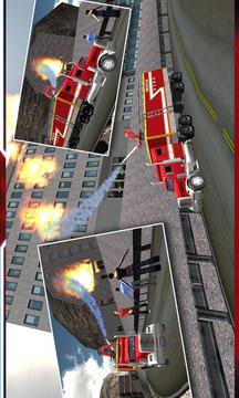 Hill Climb Fire Truck Rescue游戏截图3