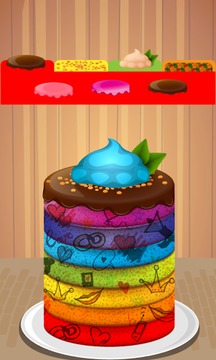 Rainbow Cake Maker Bake shop游戏截图5