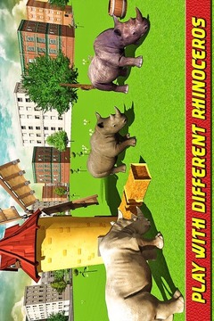 Angry Rhino Revenge Simulator游戏截图4