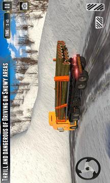 Up Hill Snow Truck Driver游戏截图3