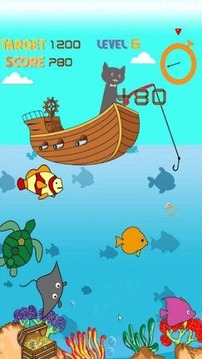 Magnetic Cat Fishing Game游戏截图4