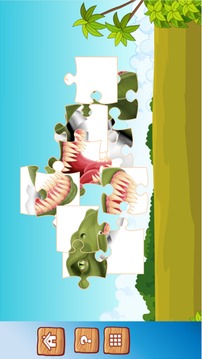 Cute Dino Train Jigsaw Puzzles游戏截图3