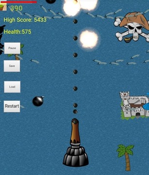 Pirate Ship Blaster Game游戏截图3