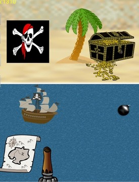 Pirate Ship Blaster Game游戏截图2