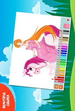 Princess Coloring book Girl游戏截图5