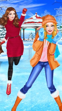 Winter Fun: Ice Skating Girls游戏截图3