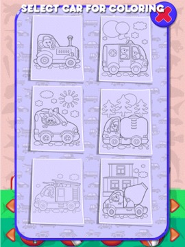Car Kids Coloring Book游戏截图3