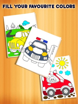Car Kids Coloring Book游戏截图2