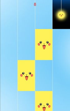 Piano pikachu tiles 钢琴皮卡丘不点击瓷砖游戏截图3