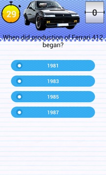 Quiz for Ferrari 412 Fans游戏截图3
