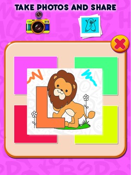 Letters Kids Coloring Book游戏截图5