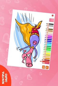 Pepy Pig Painting Coloring游戏截图2