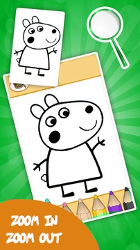 Pepy Pig Painting Coloring游戏截图3