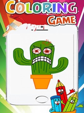 Saguaro Cactus CartoonColoring游戏截图1