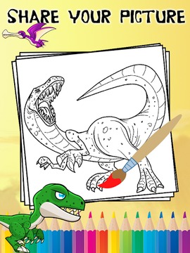 Dinosaur Coloring for Kids游戏截图3