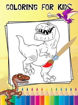 Dinosaur Coloring for Kids游戏截图1