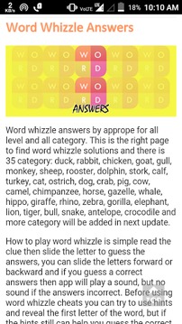 WordWhizzle Answers游戏截图1