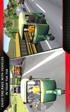 Tuk Tuk Auto Rickshaw Racing游戏截图3