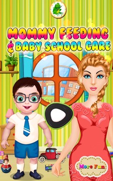 Mommy Feeding Baby School Care游戏截图1