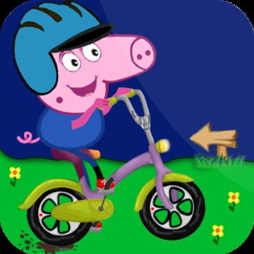 papa pig bike游戏截图2