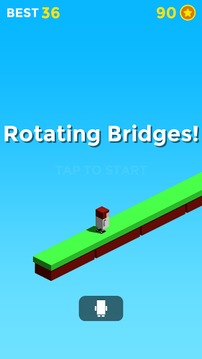 Rotating Bridges Crossy - 旋转桥梁游戏截图1