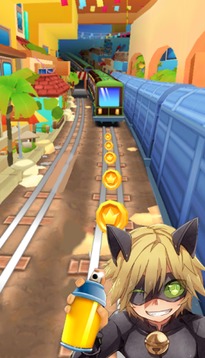 Subway Cat Noir Run Surf游戏截图2