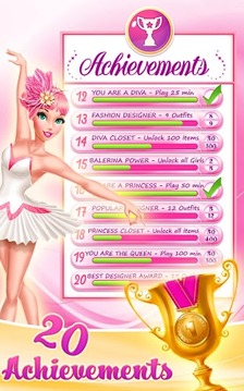 Ballerina Princess Dress up游戏截图4