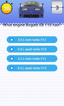 Quiz for Bugatti EB 110 Fans游戏截图5