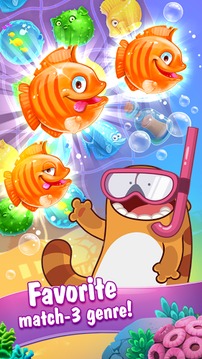 Viber Mermaid Puzzle Match 3游戏截图1