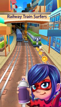 Subway Ladybug Run Surf游戏截图1