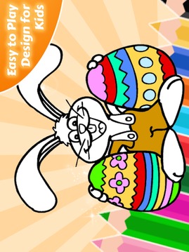 Easter Bunny Hop Coloring Game游戏截图4