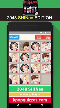 2048 SHINee KPop Game游戏截图2