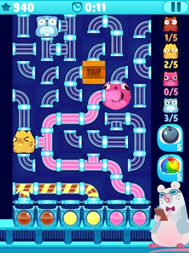 Ice Cream Cats - Pipes Puzzle游戏截图5