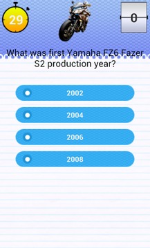 Quiz for Yamaha FZ6 Fans游戏截图3